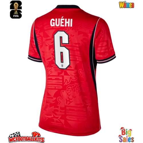 England Marc Guehi #6 Replica Away Stadium Shirt for Women World Cup 2026 Short Sleeve